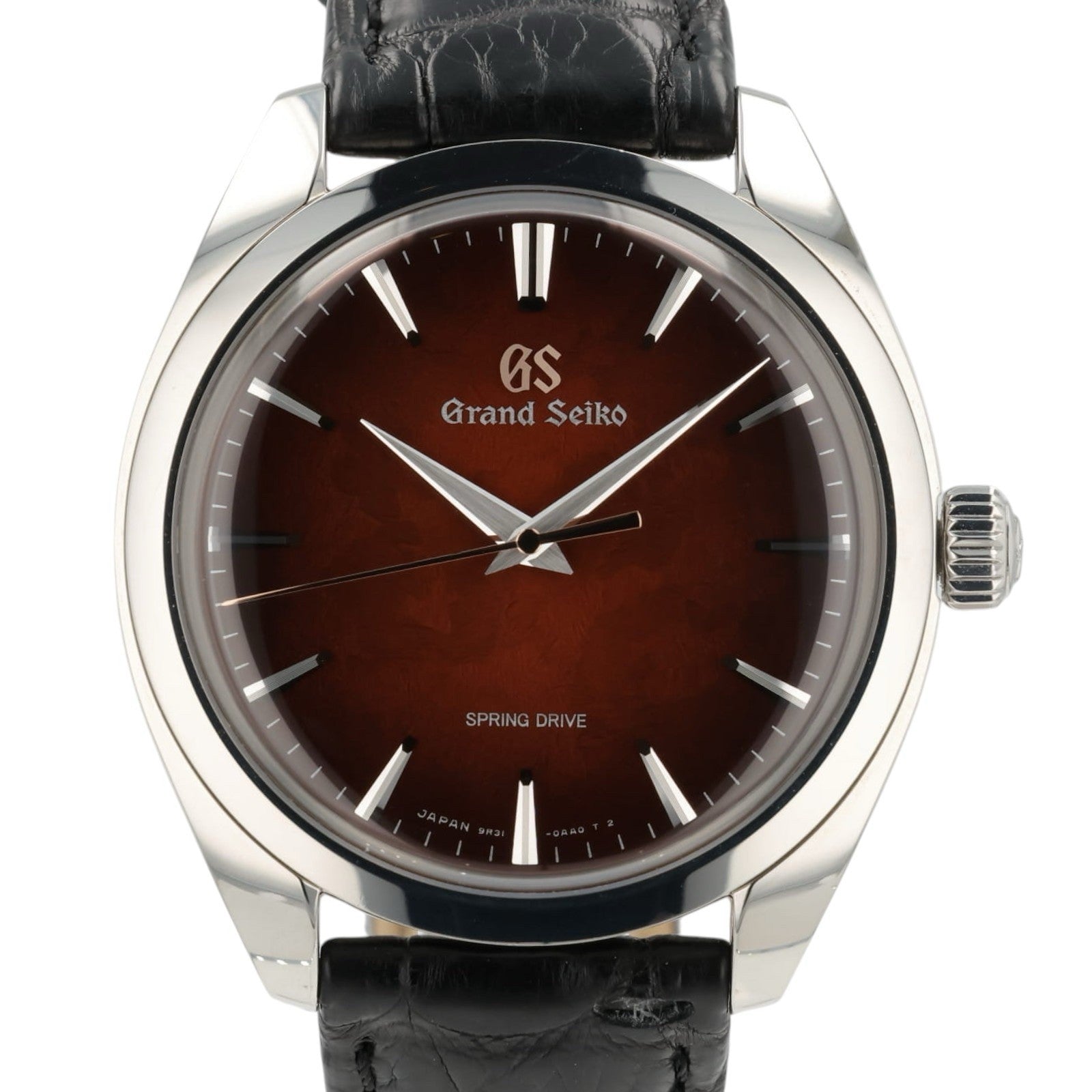 Grand Seiko Burgundy Dial Stainless Steel 38.5mm Manual Wind Men’s Watch SBGY035