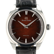 Grand Seiko Burgundy Dial Stainless Steel 38.5mm Manual Wind Men’s Watch SBGY035