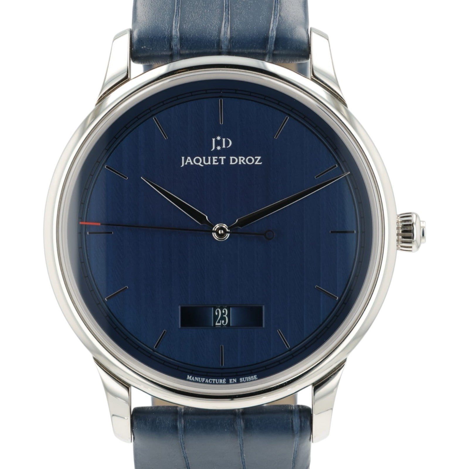 Jaquet Droz Grande Heure Blue Dial Stainless Steel 43mm Automatic J017530241