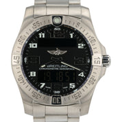 Breitling Aerospace Black Dial Titanium 43mm Quartz Movement Men’s Watch E79363