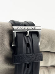 Bulgari Diagono Stainless Steel Black Dial 42mm Automatic Mens Watch DG42SC