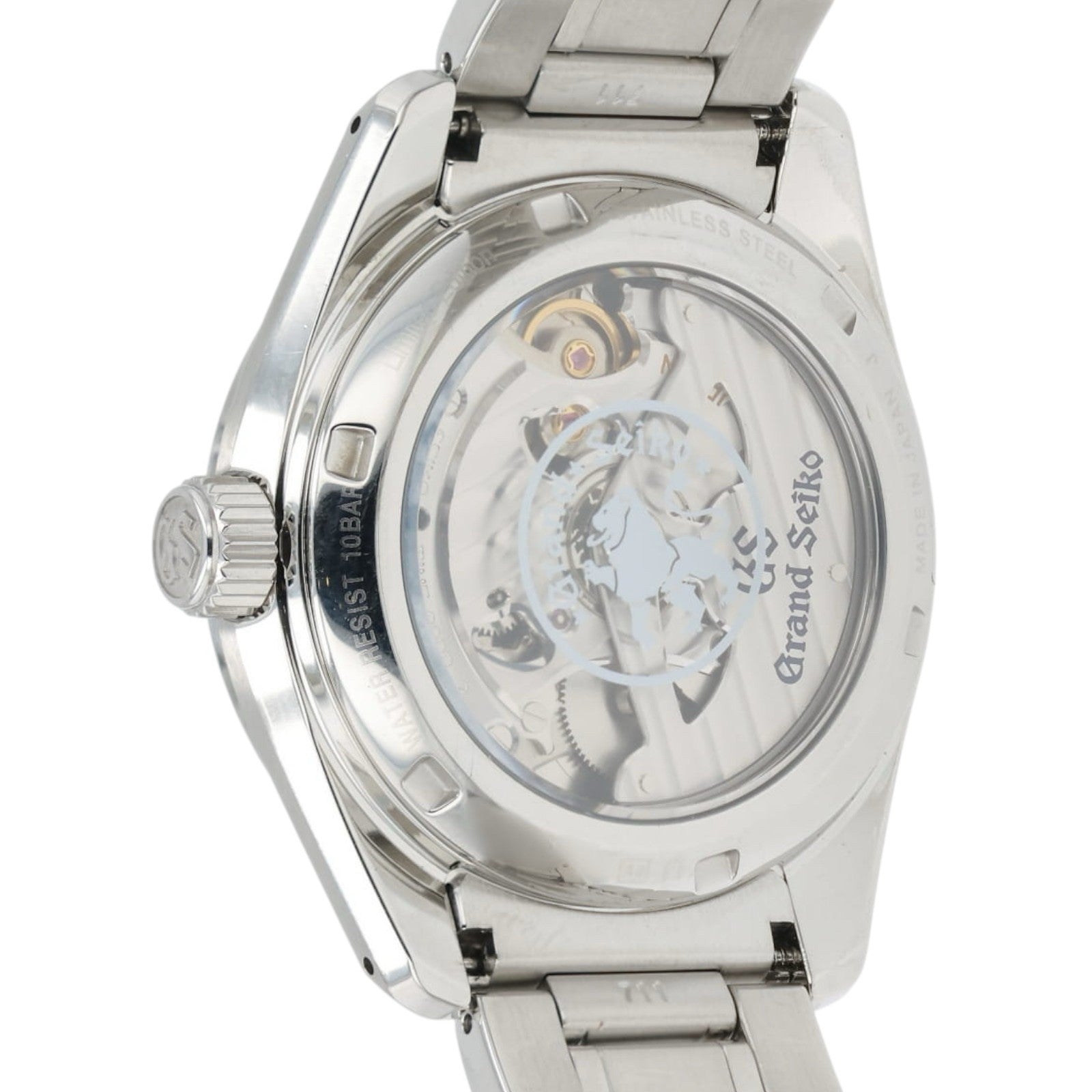 Grand Seiko Heritage Blue Dial Stainless Steel 40mm Automatic Mens Watch SBGA387