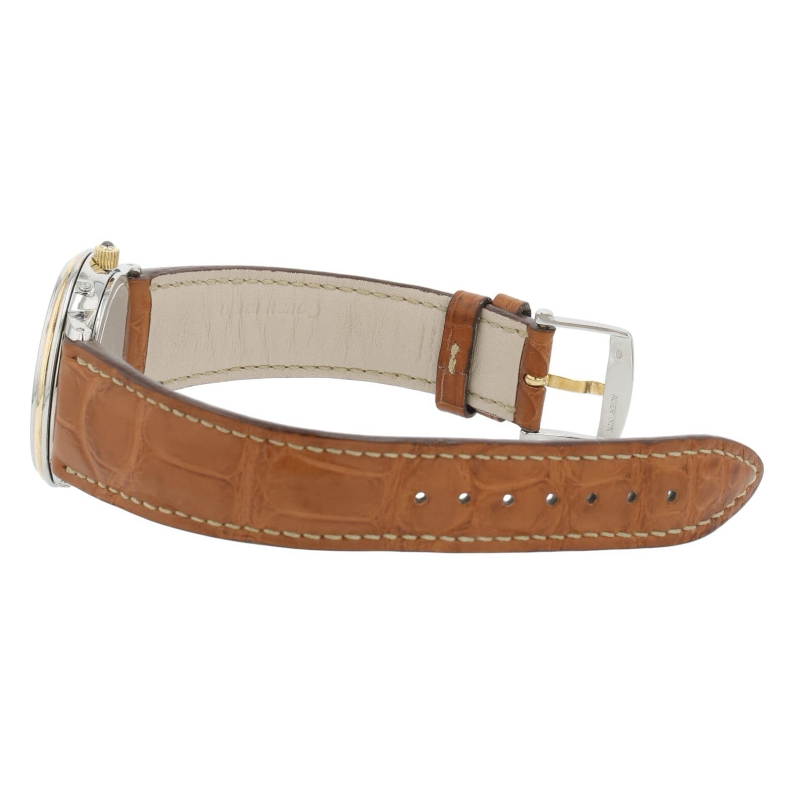 Blancpain Gold & Steel Silver Dial 34mm Manual Wind Movement Watch 6501