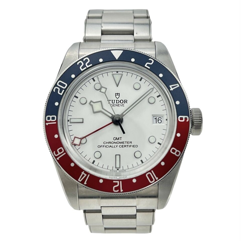 NEW 2025 Tudor Black Bay Pepsi GMT 79830RB Opaline Dial Watch - Box/Papers