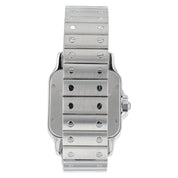 Cartier Santos Galbee Stainless Steel Silver Dial 32mm Automatic Mens Watch 2823
