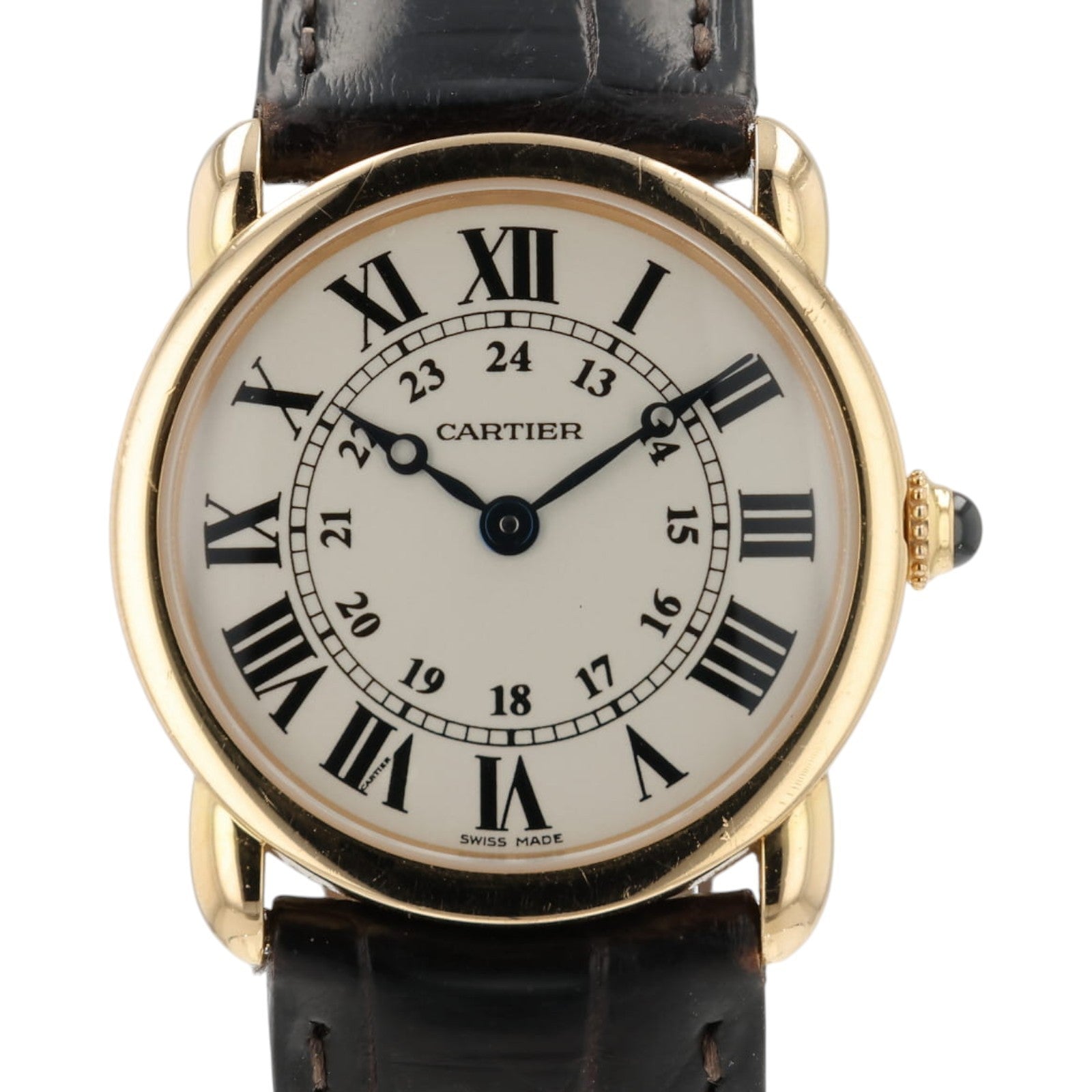 Cartier Ronde Louis Silver Dial 18k Rose Gold 29mm Quartz Women's Watch 2886