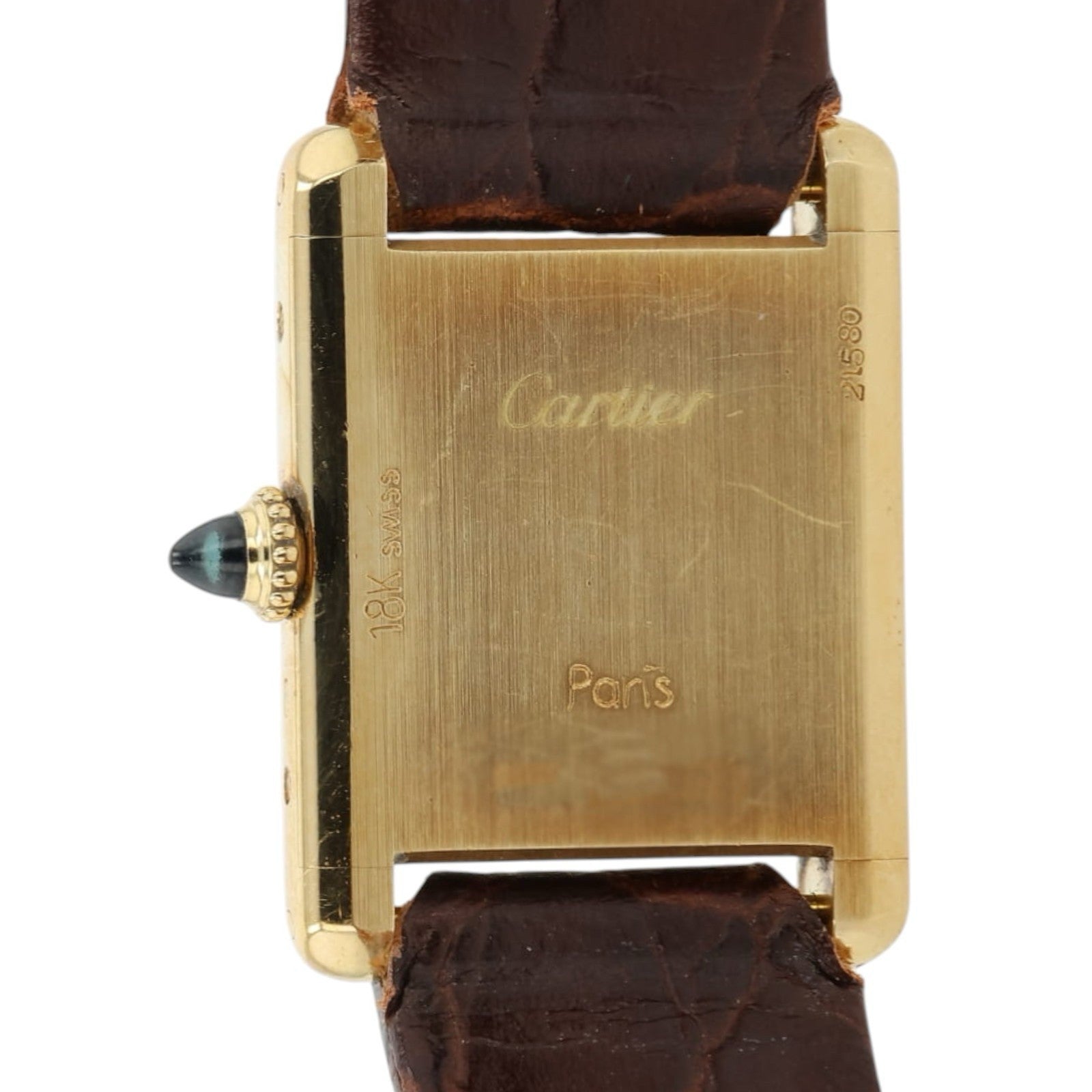 Cartier Tank Louis White Dial Stainless Steel 21x28mm Manual Wind Watch 78087