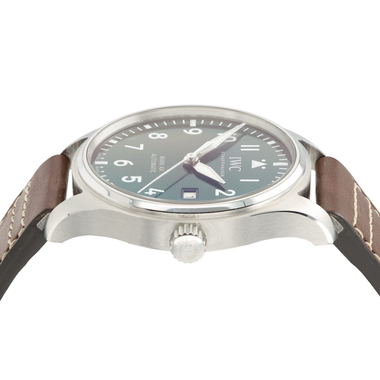 IWC Pilot Mark XX Green Dial Stainless Steel 40mm Automatic Mens Watch IW328205
