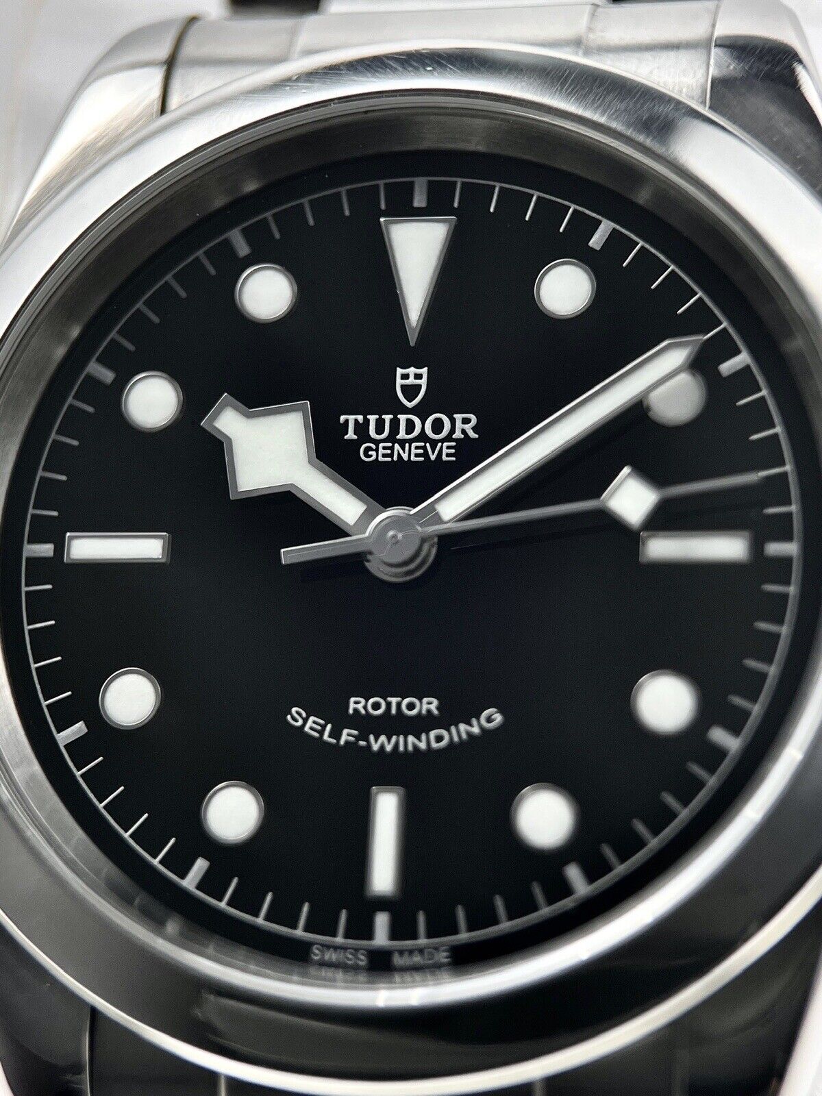 TUDOR Black bay 79540 Black SMILEY Dial Stainless Automatic Men's Watch - B/P