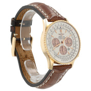 Breitling Navitimer Silver Dial 18k Rose Gold 38mm Automatic Men’s Watch R41380