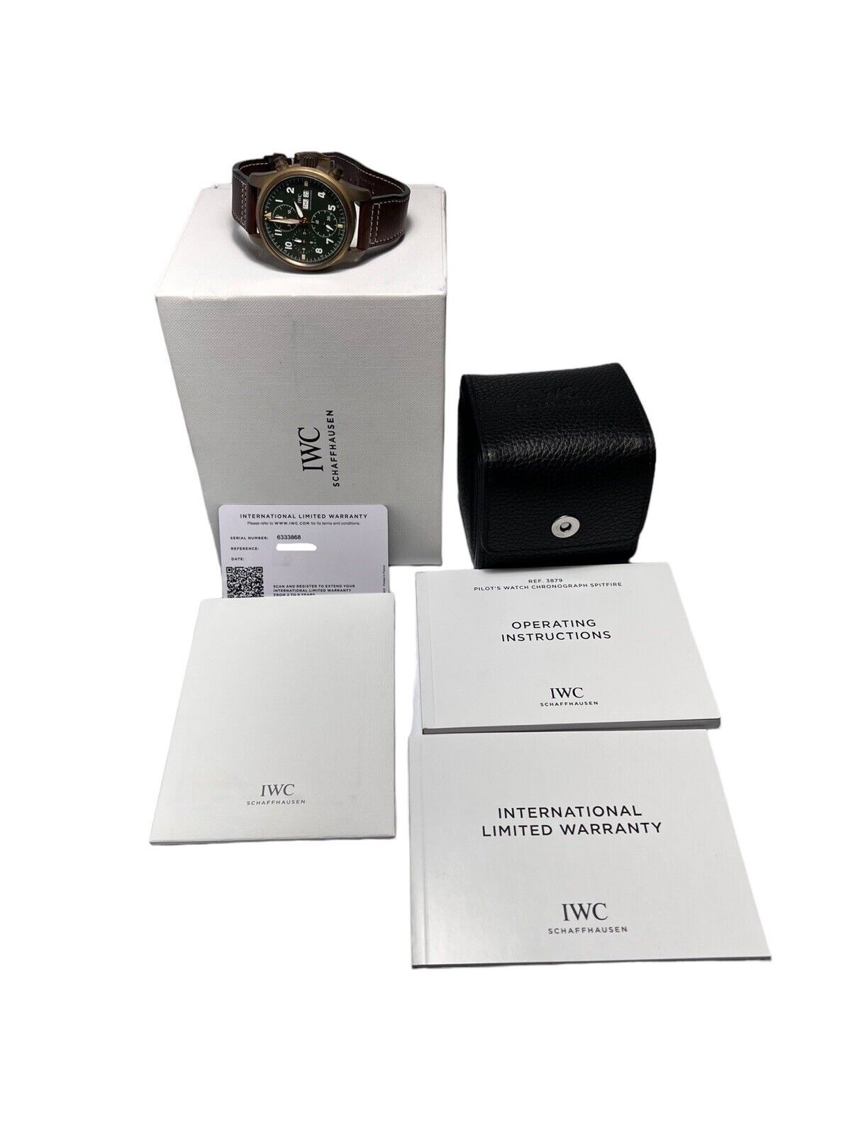 IWC Pilot's Watch Spitfire Chronograph Bronze Green Dial Automatic 41mm IW387902