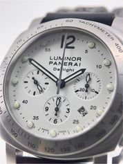 Panerai Luminor Chrono Steel 44mm White Dial Automatic Men’s Watch PAM00251