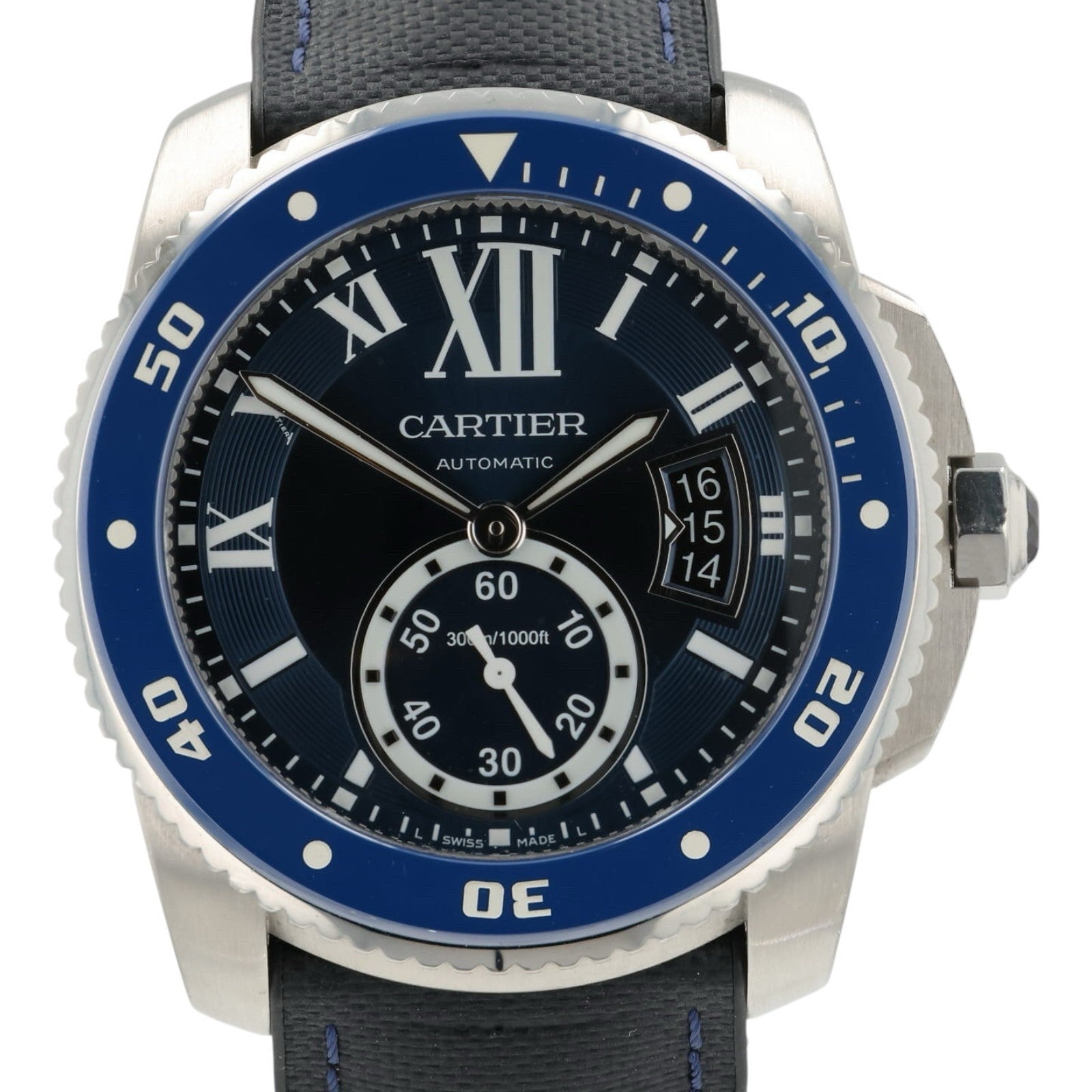 Cartier Calibre Driver Blue Dial Stainless Steel 42mm Automatic Men’s WSCA0010