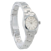Rolex Oyster Perpetual Stainless Steel Silver Dial 24mm Automatic Womens 67180