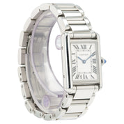 Cartier Tank Must de Cartier Silver Dial Stainless Steel 29.5mm Quartz WSTA0107