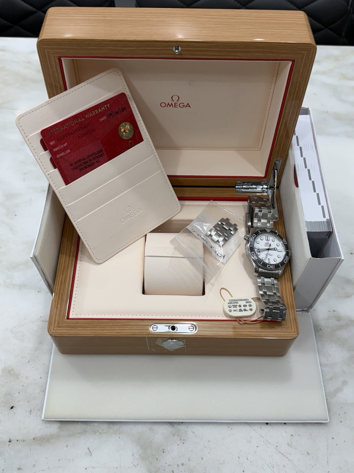 2024 Omega Seamaster Steel White Dial 42mm Automatic Watch 210.30.42.20.04.001