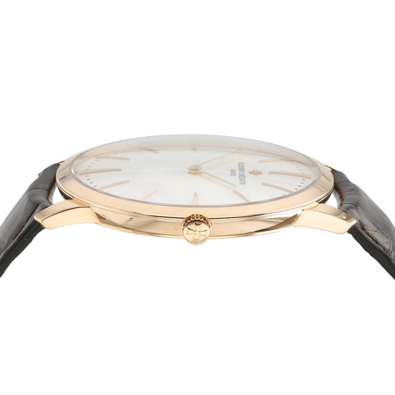 Vacheron Constantin Patrimony White Dial 18k Rose Gold Manual Wind Mens 81180