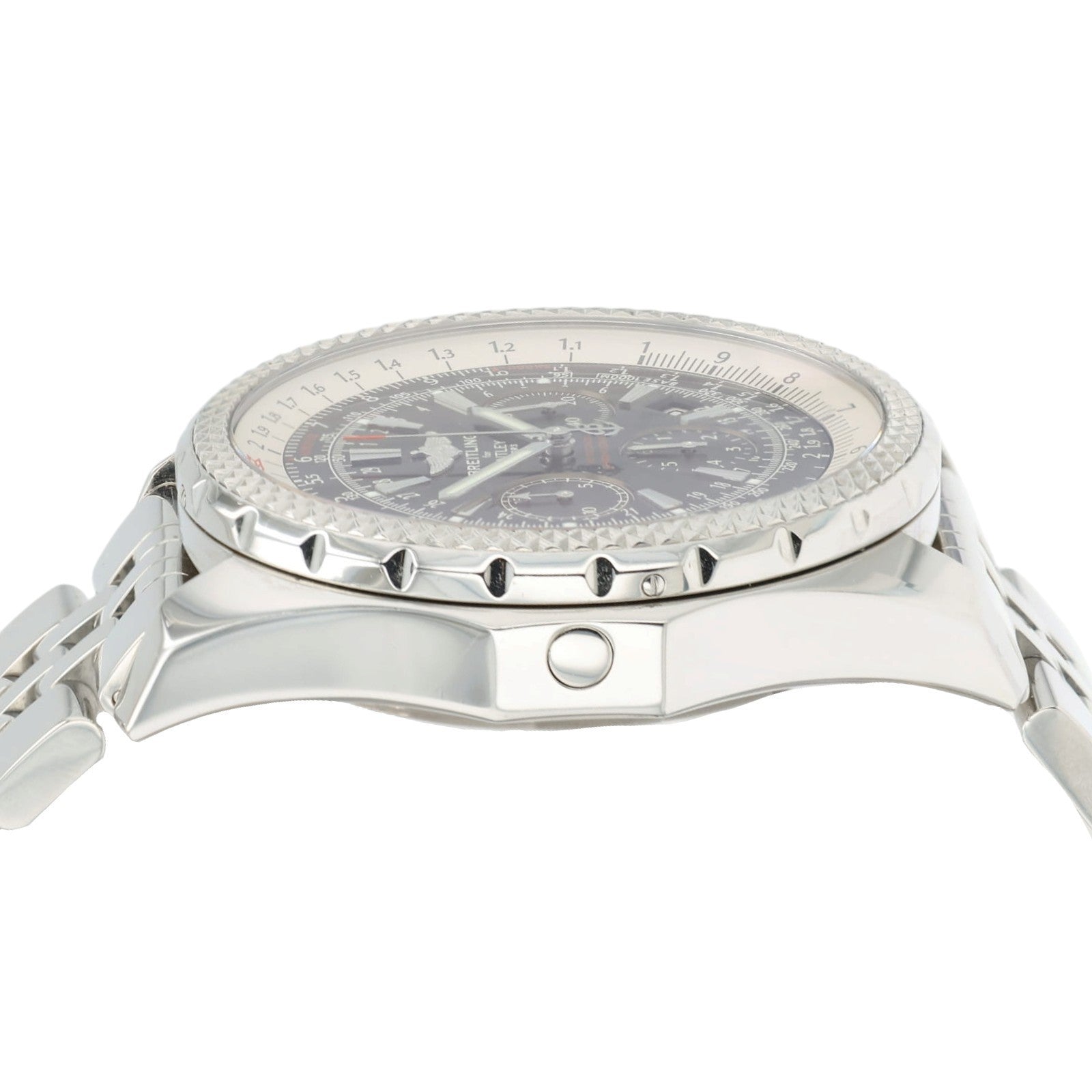 Breitling Bentley Black Dial Stainless Steel 48mm Automatic Mens Watch A25362