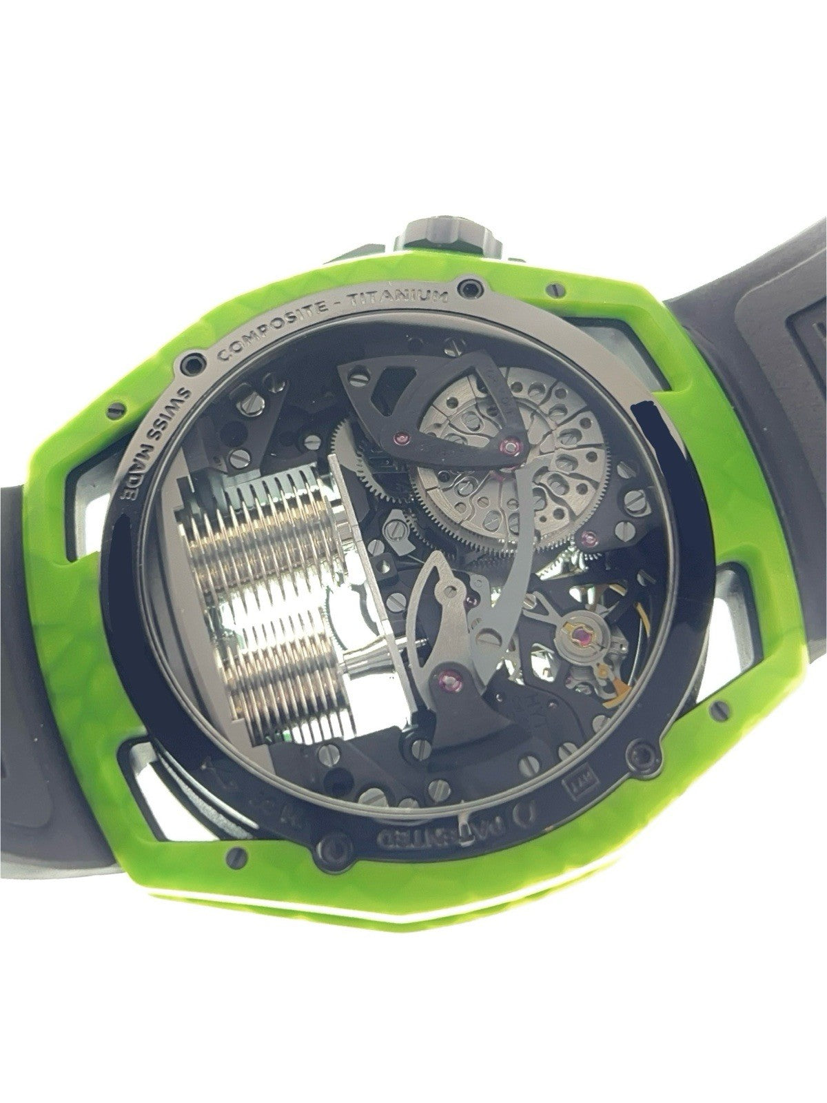 HYT Hastroid Green Laser Titanium & Carbon Black Dial 48mm Manual Wind Watch