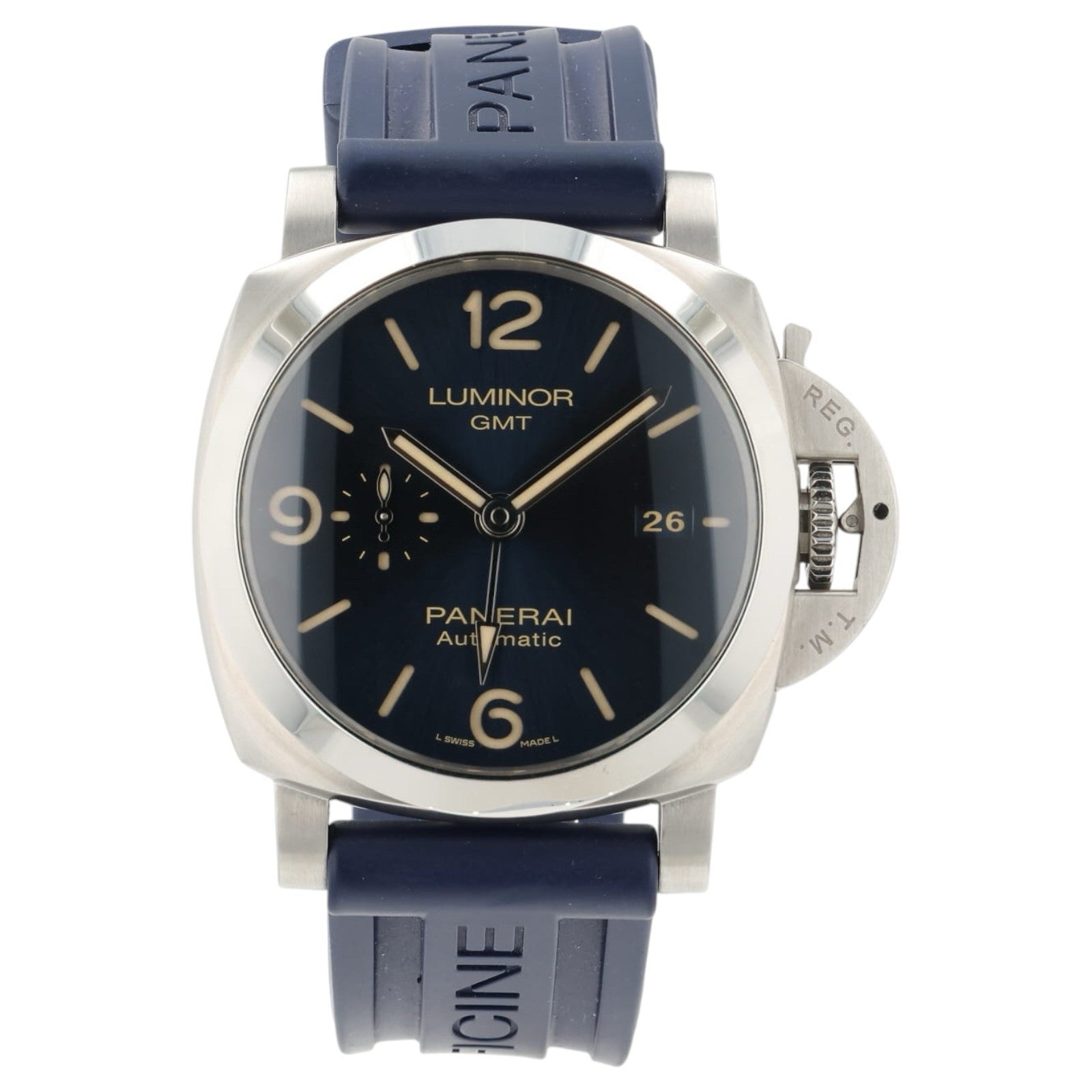Panerai Luminor Blue Dial Stainless Steel 44mm Automatic Men’s Watch PAM01033