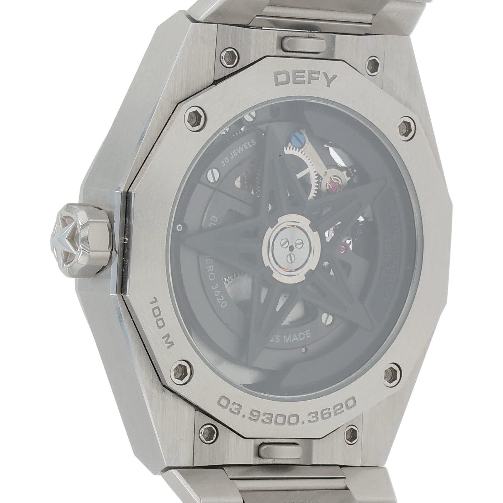 Zenith Defy Skyline Steel Skeleton Dial 41mm Automatic Men’s Watch 03.9300.3620