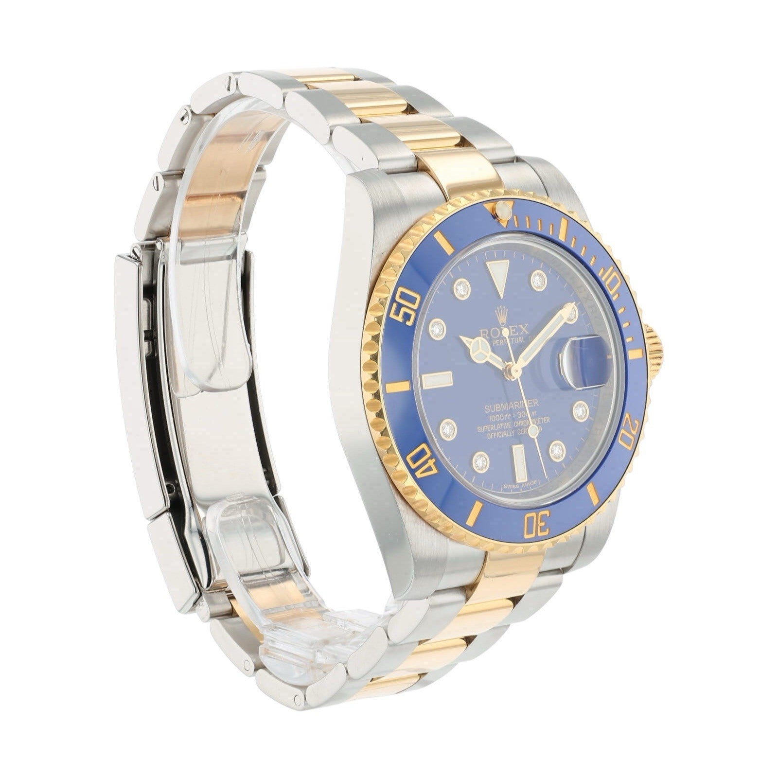 Rolex Submariner Date Steel & Gold Blue Dial 40mm Automatic Men’s Watch 116613