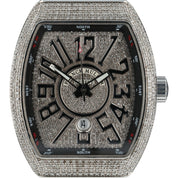 Franck Muller Vanguard Diamond Steel Silver Dial 44mm Automatic Mens V45
