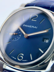 Panerai Luminor Due Stainless Steel Blue Dial 38mm Automatic Mens Watch PAM01273