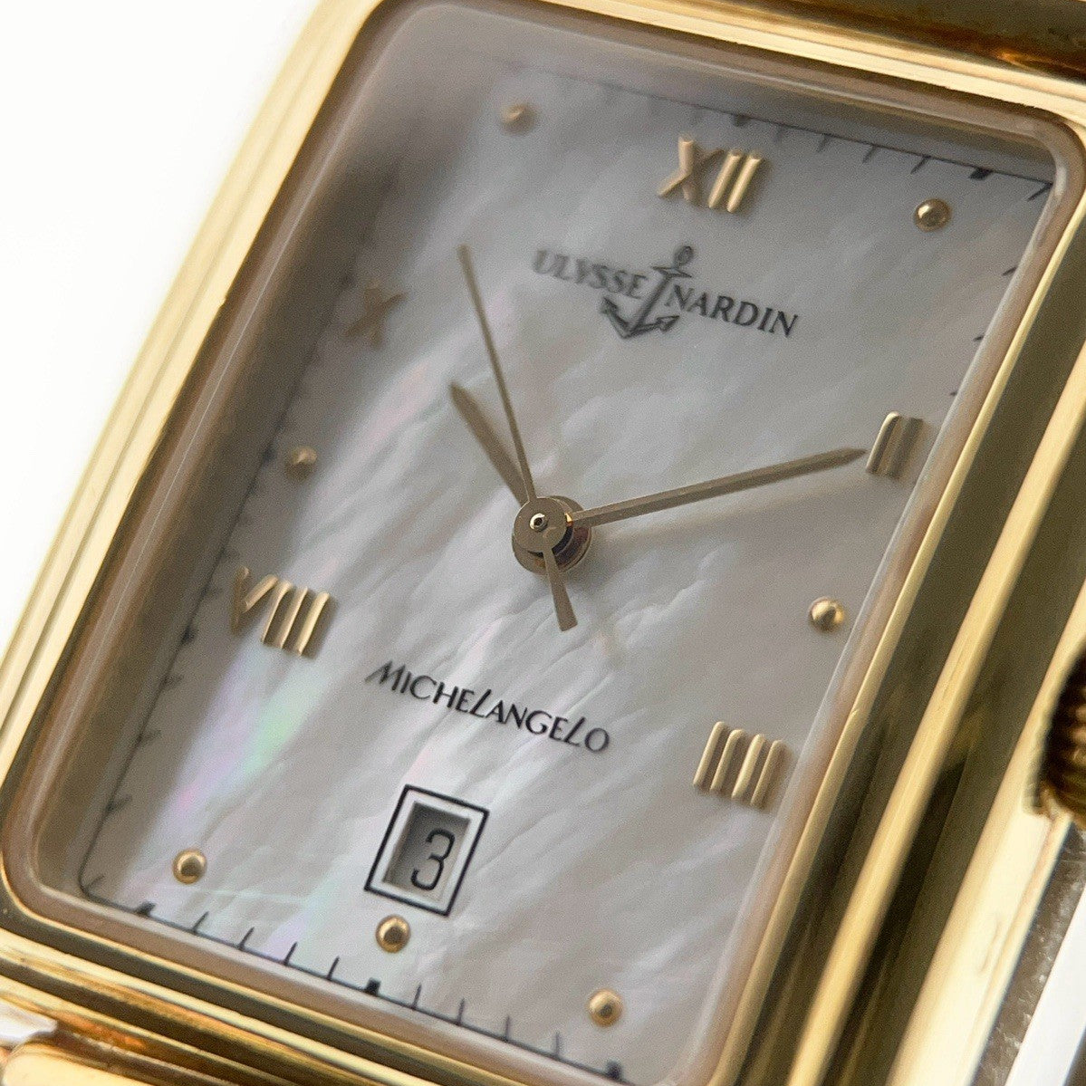 Gold Ulysse Nardin Michelangelo 181-42 MOP Dial | Birmingham Luxury Watches Birmingham, Michigan