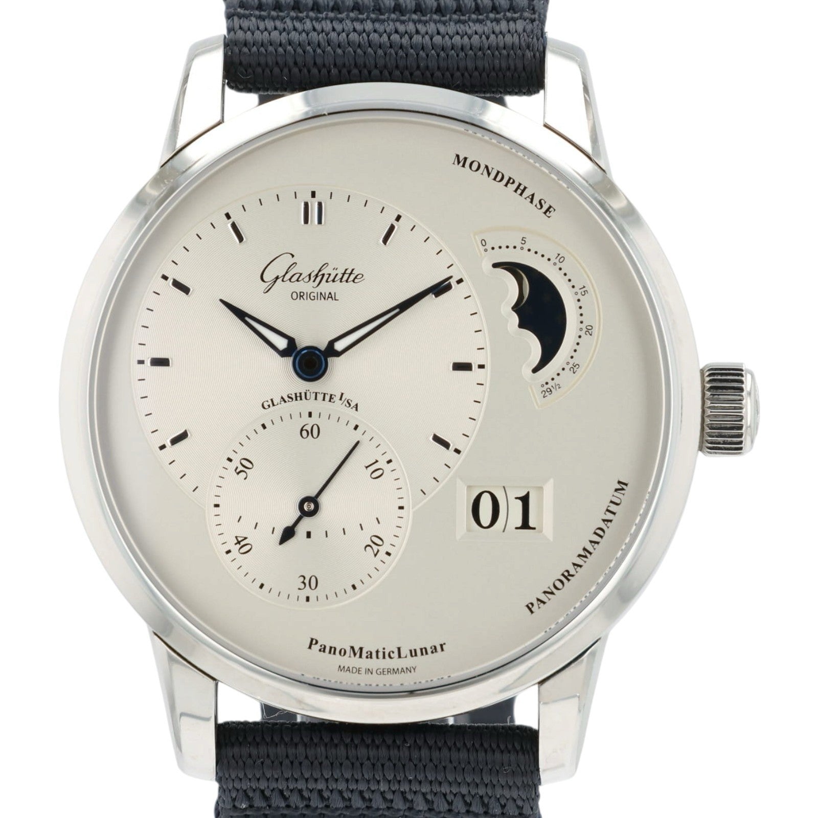 Glashutte Silver Dial Stainless Steel 40mm Automatic Mens Watch 1-90-02-42-32-64