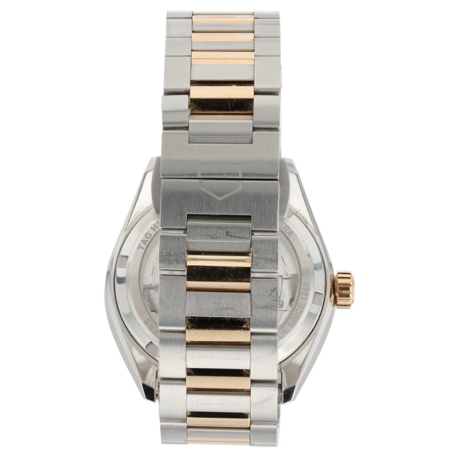 Tag Heuer Carrera Pink Dial 18k Rose Gold & Steel 36mm Automatic Unisex WBN2350