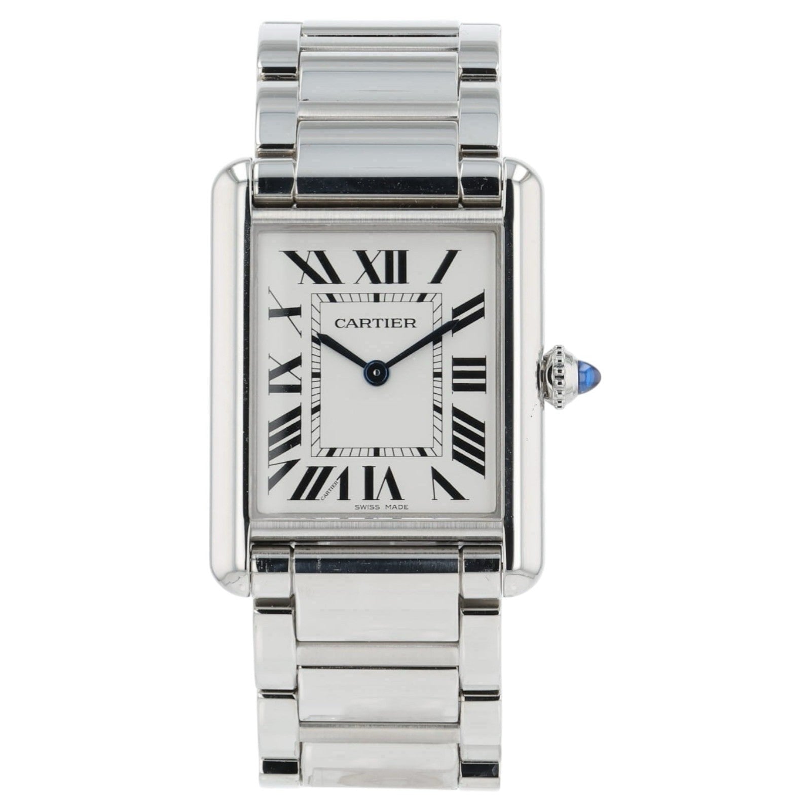 Cartier Must De Cartier Silver Dial Stainless Steel 26mm Quartz Unisex WSTA0052