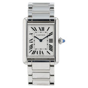 Cartier Must De Cartier Silver Dial Stainless Steel 26mm Quartz Unisex WSTA0052