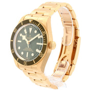 12/2025 Tudor Black Bay 18k Yellow Gold Green Dial Automatic Men's Watch 79018V