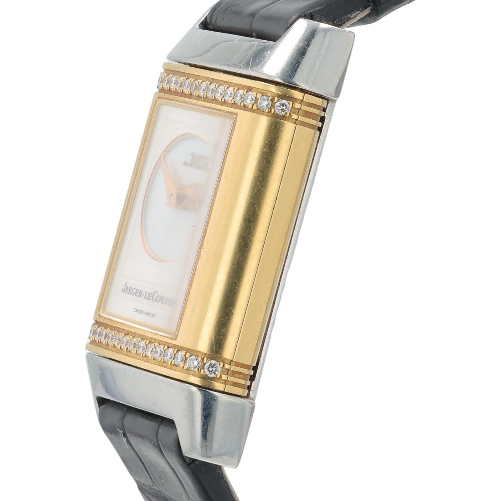 Jaeger LeCoultre Duetto 18k Yellow Gold Silver Dial 19x33mm Manual Wind 266.5.44