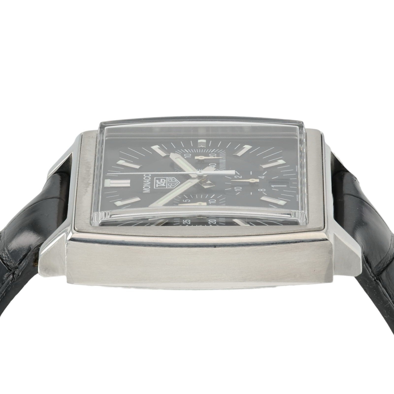 Tag Heuer Monaco Black Dial Stainless Steel 38mm Automatic Men’s Watch CW2111