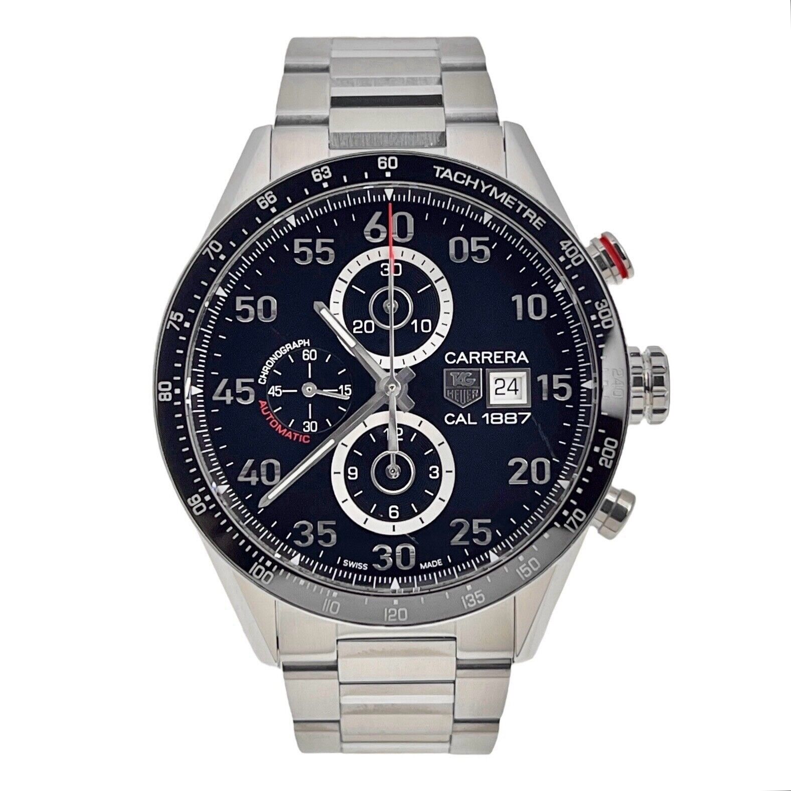 Tag Heuer Carrera Chronograph Steel 43mm Automatic Men’s Watch CAR2A10