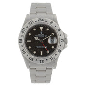 Rolex Explorer II Sand Blasted Steel Black Dial 40mm Automatic Mens Watch 16550