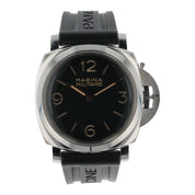 Panerai Marina Militare Black Dial Steel 47mm Manual Wind Men’s Watch PAM00673