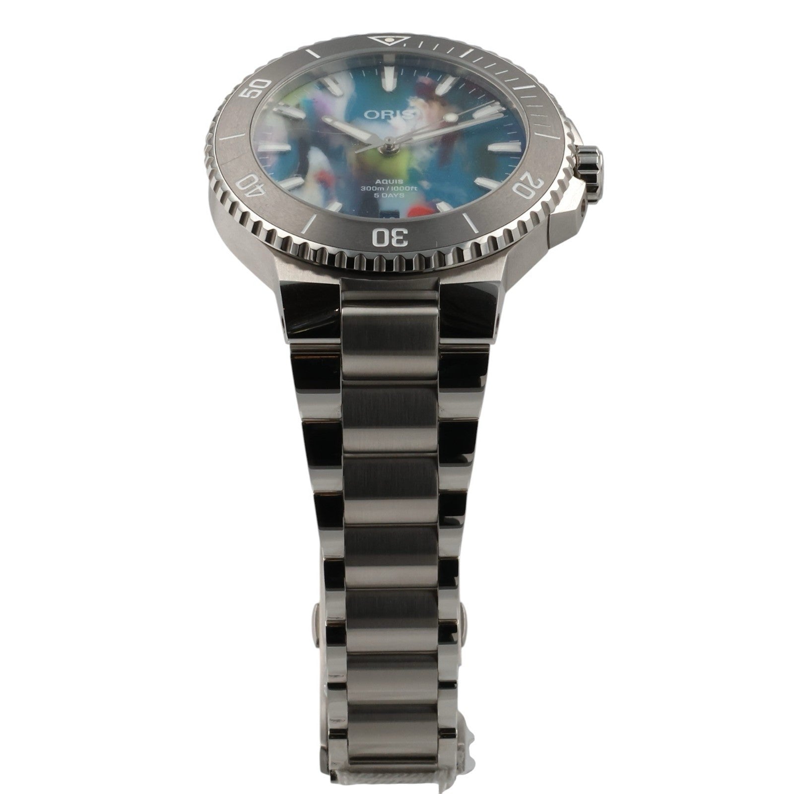 Oris Aquis Date Upcycle Stainless Steel Multicolor Dial 43mm Auto Watch 7790