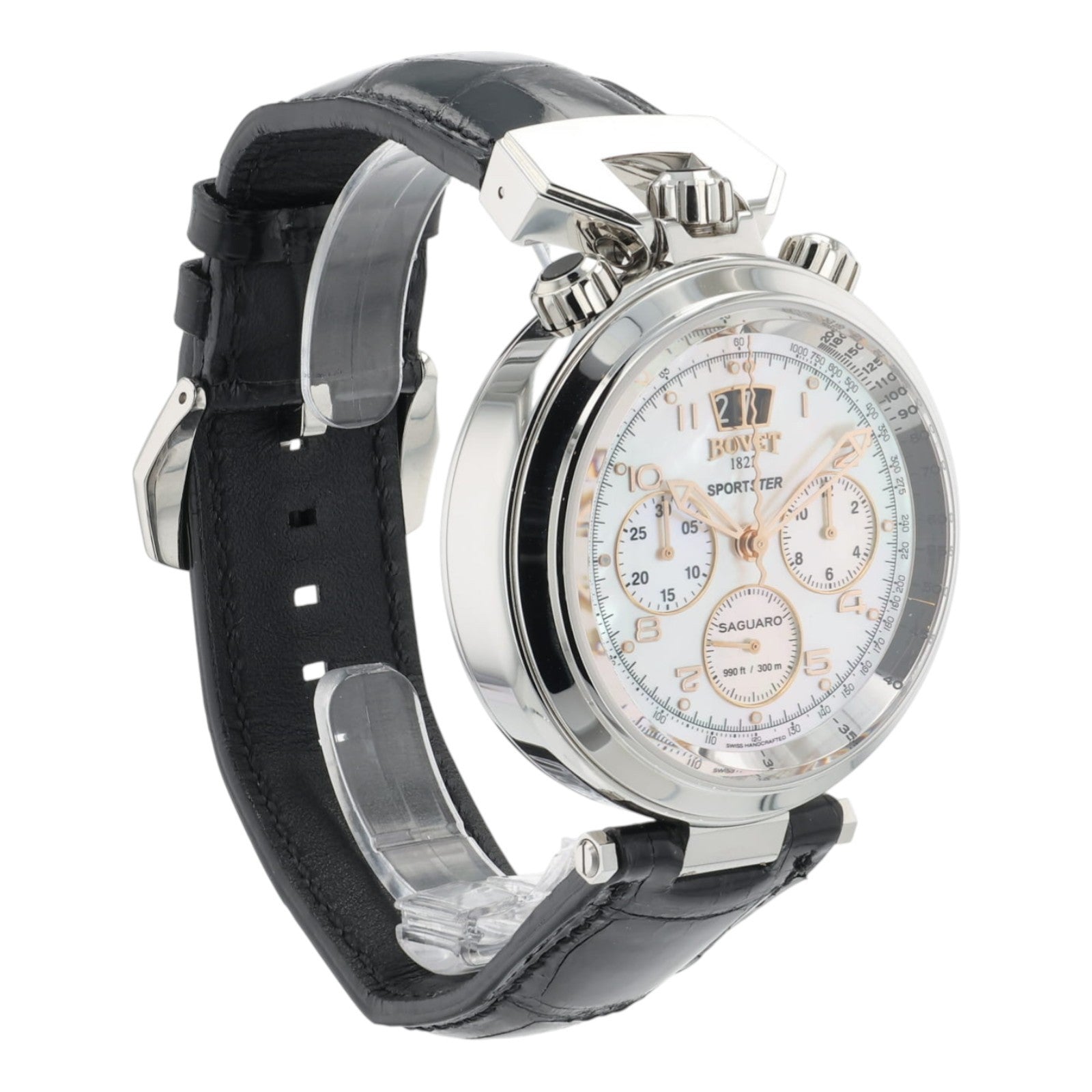 NEW 2025 Bovet Sportster Saguaro MOP Dial 46mm Auto Men's Watch SP0488