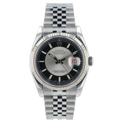 Rolex Datejust Tuxedo Dial Steel 36mm Automatic Men's Watch 116234 - Full Set