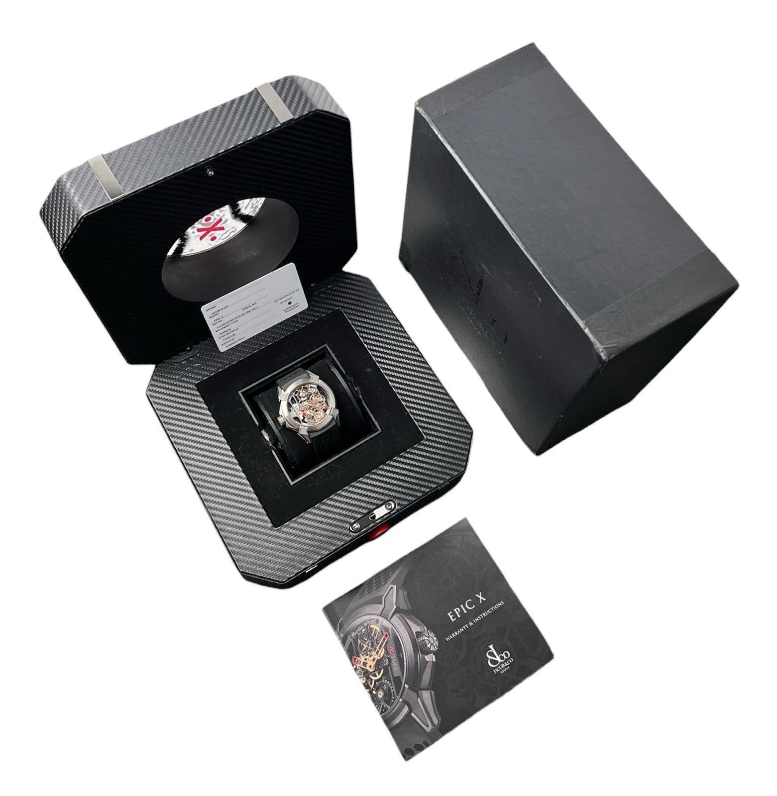 Jacob & Co. Epic X Skeleton Dial Titanium 44mm Manual Wind Movement Mens Watch