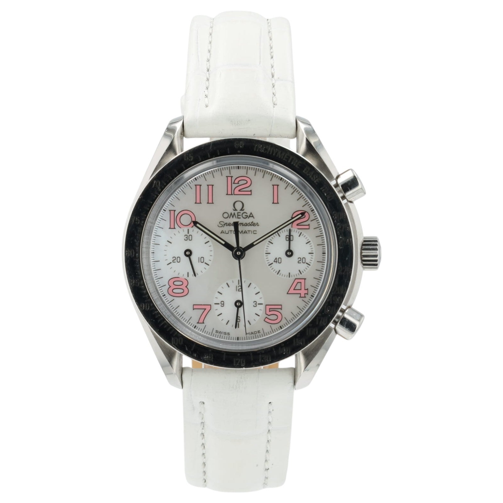 Omega Speedmaster Mother of Pearl Dial Steel 39mm Automatic Watch 3834.74.34