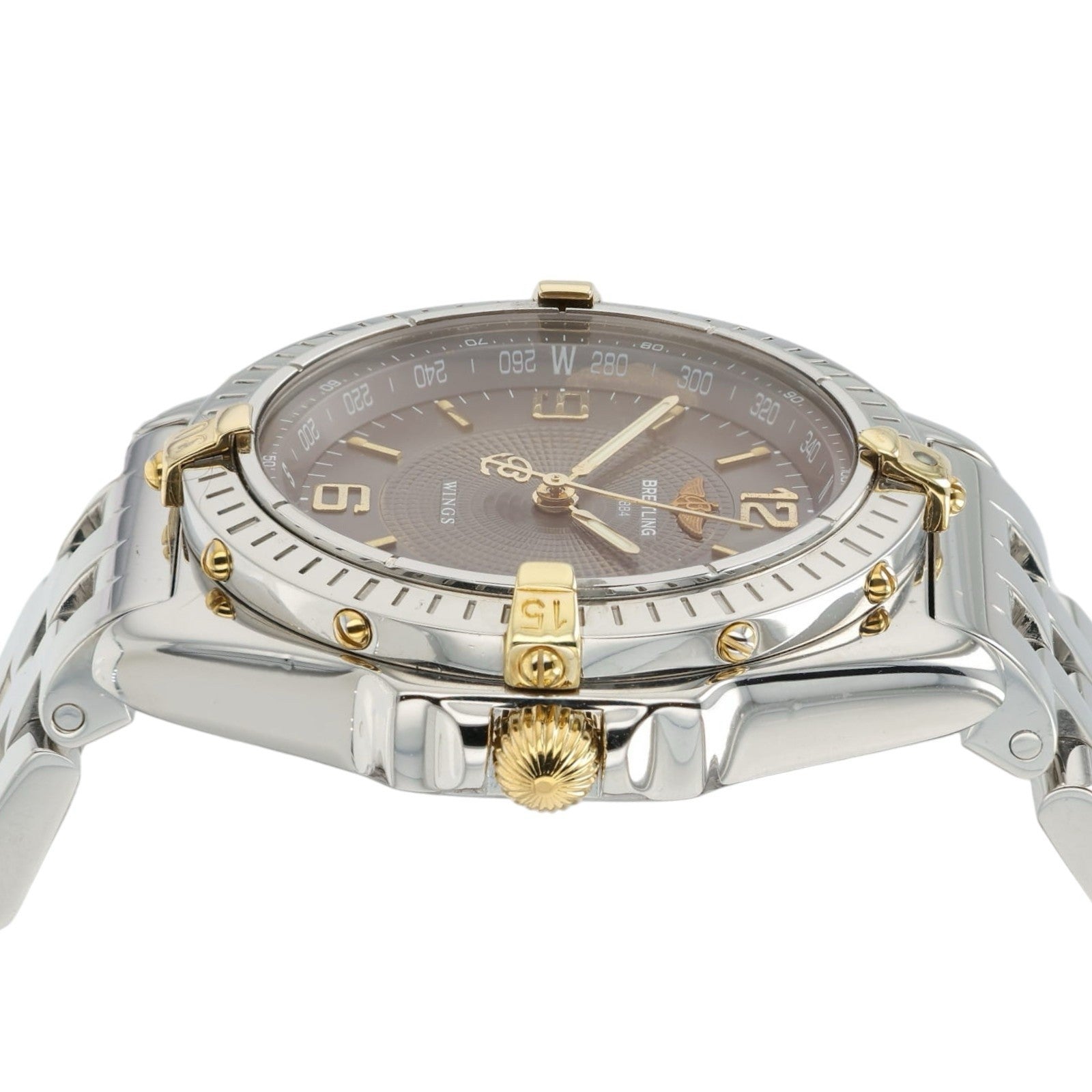 Breitling Windrider Gray Dial Gold & Steel 38mm Automatic Men’s Watch B10050