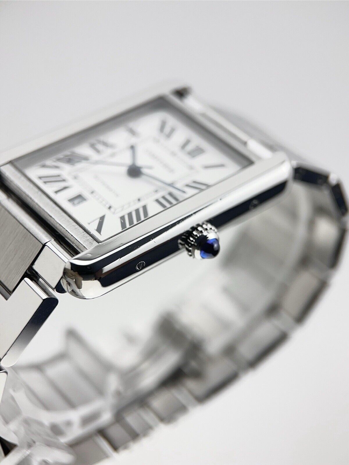 Cartier Tank Solo XL Stainless Steel 31mm Automatic Mens Watch 3800 - Box/Papers