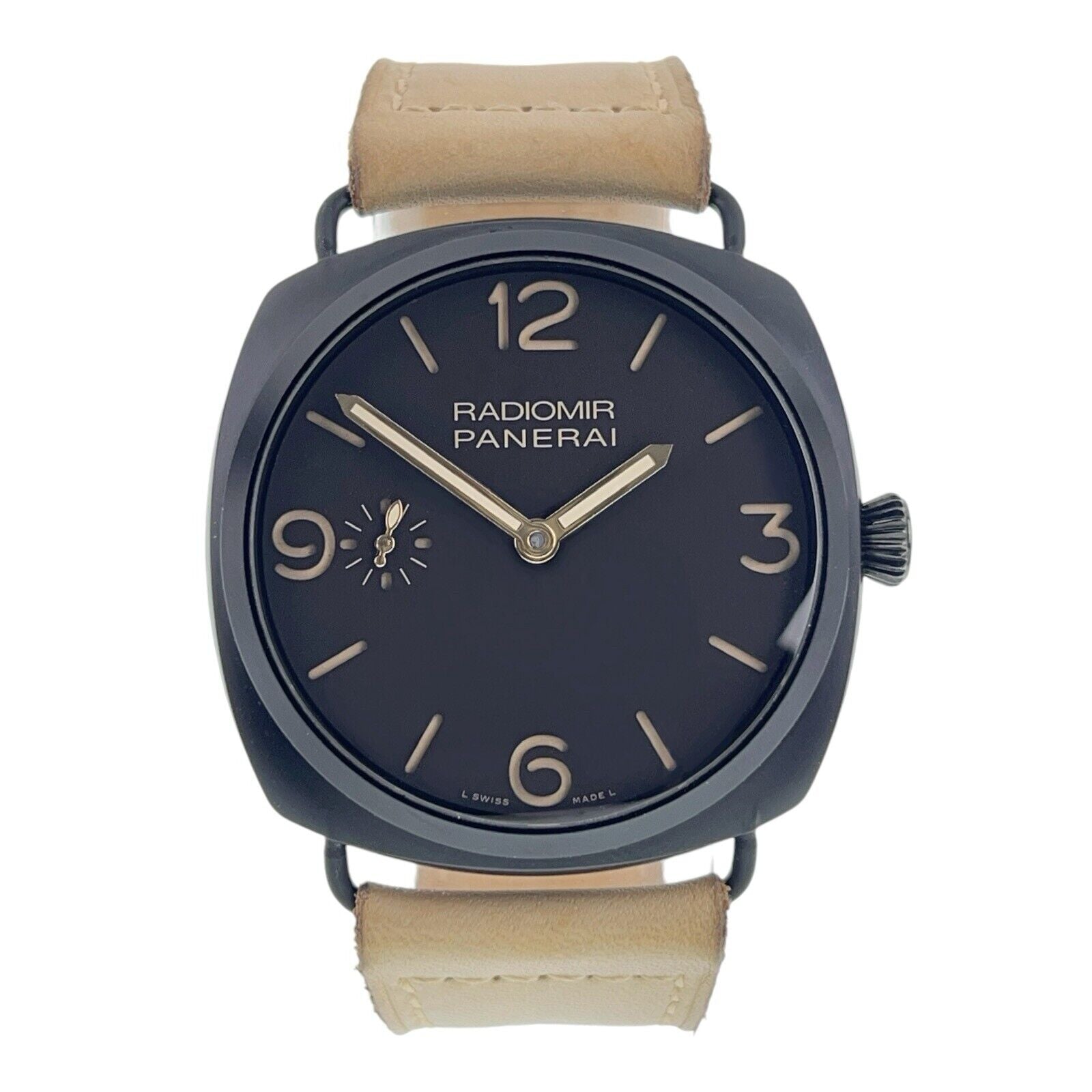 Panerai Radiomir 3 Days Steel Black Dial 47mm Manual Wind Men’s Watch PAM00504