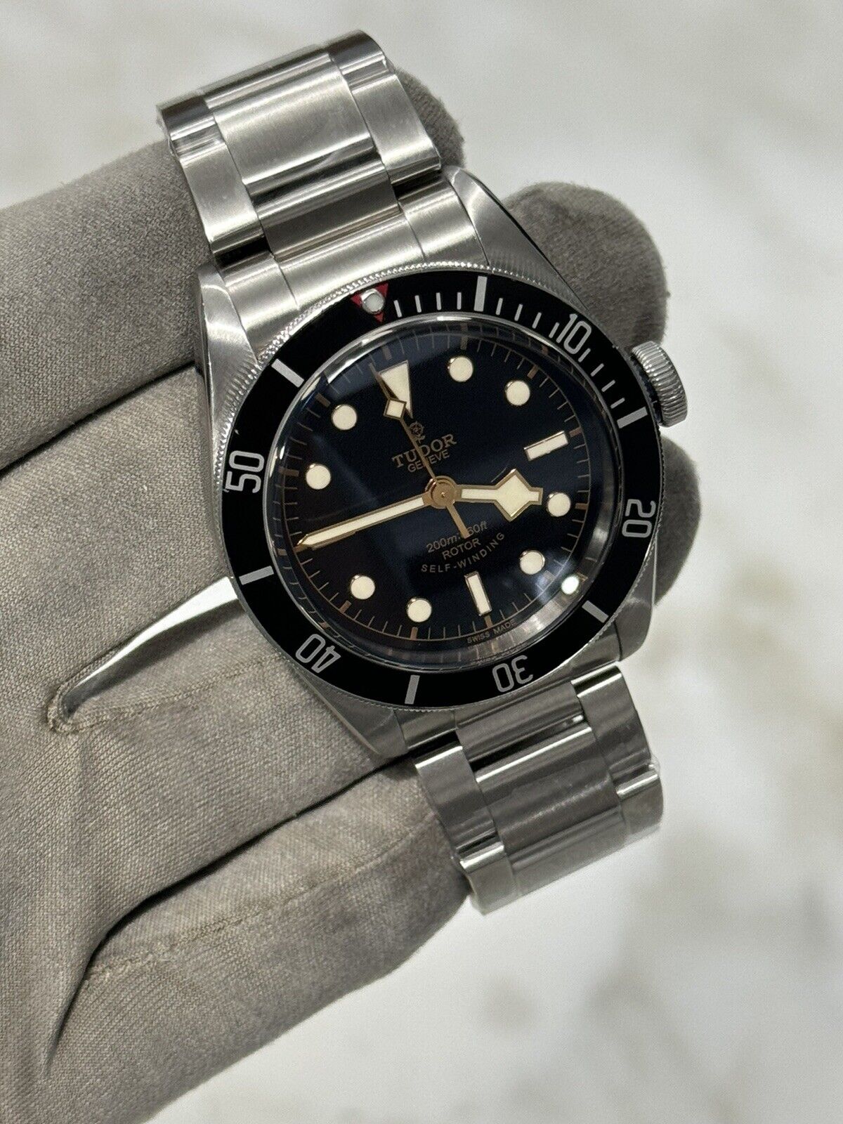 TUDOR Black Bay 79220N Stainless Steel Smiley Dial Automatic Watch
