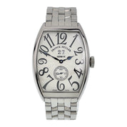 Franck Muller Tonneau Steel Silver Dial 34mm Automatic Men's Watch 6850S6GG