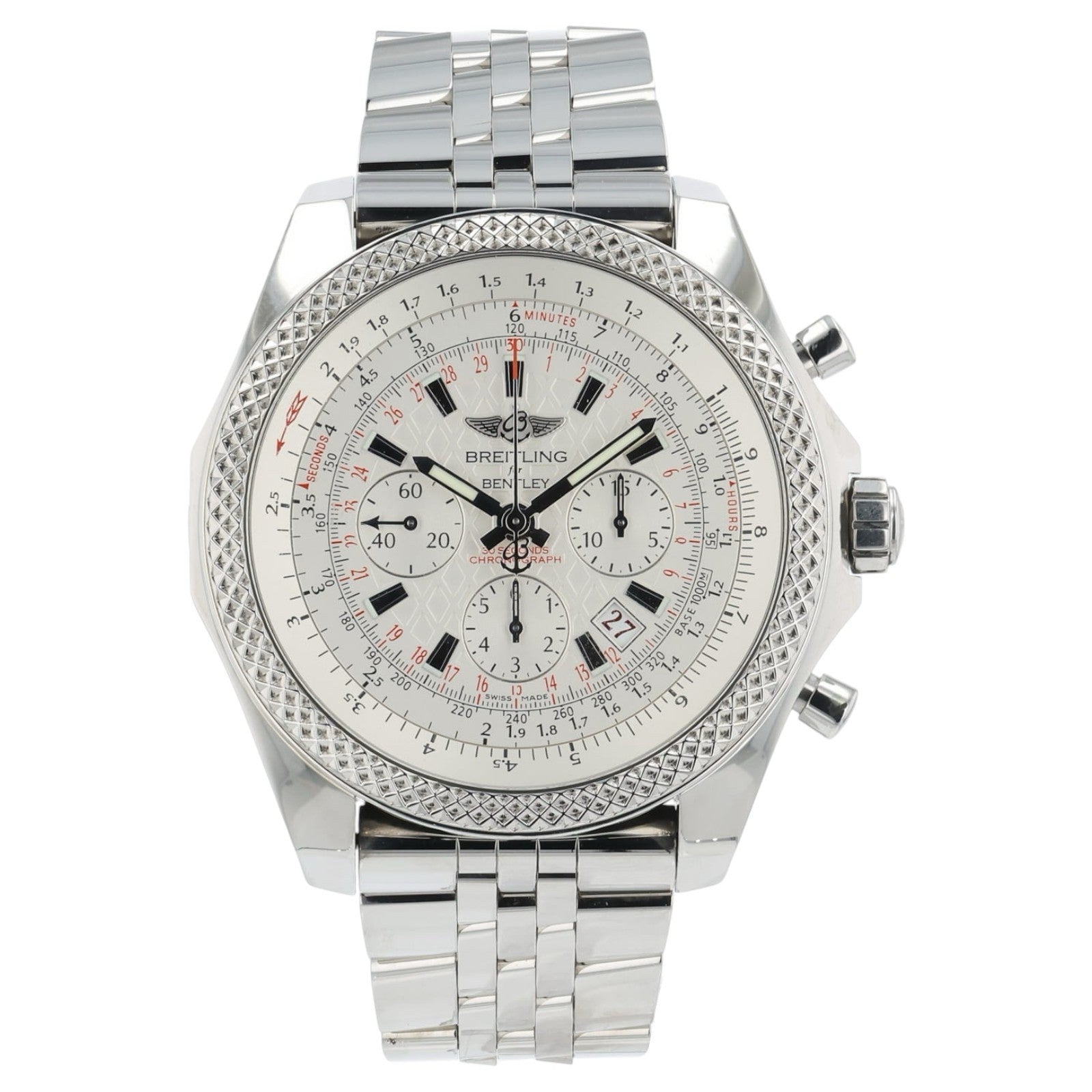 Breitling Bentley BO6 Silver Dial Stainless Steel 49mm Automatic Men’s AB0611